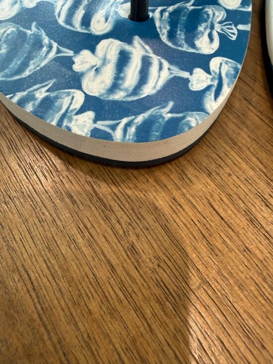 Vilebrequin Mens Blue Fish Print Flip Flops Sandals Size EU 42/43 US 9-10 main image 4